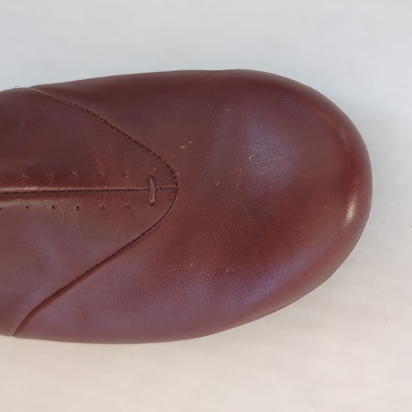 Hush Puppies Tottenham Leather Heeled Ankle Boots 9M Red Brown Granny - Picture 5 of 15